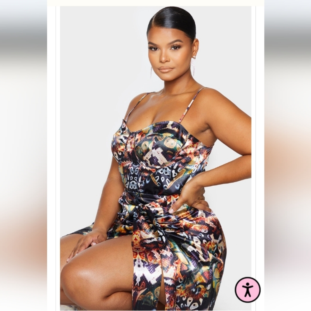 PrettyLittleThing Snakeskin Print Set 16/18